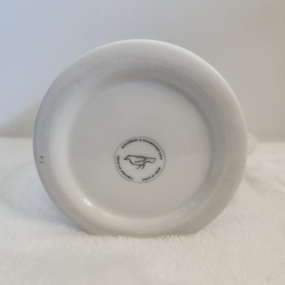 Anthropologie White Black Letter Initial Monogram J Coffee Cup Mug 12 Oz - Picture 9 of 10